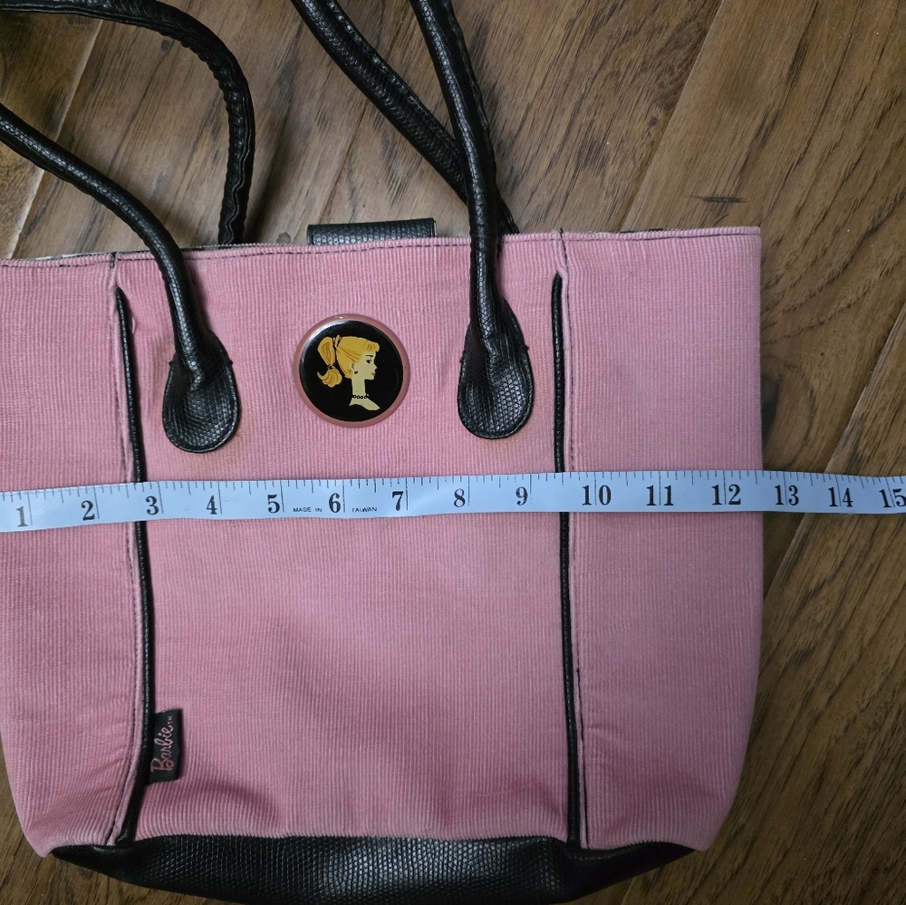 Vintage Barbie Pink Corduroy Purse - Picture 3 of 4